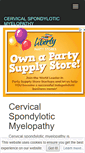 Mobile Screenshot of cervicalspondyloticmyelopathy.com